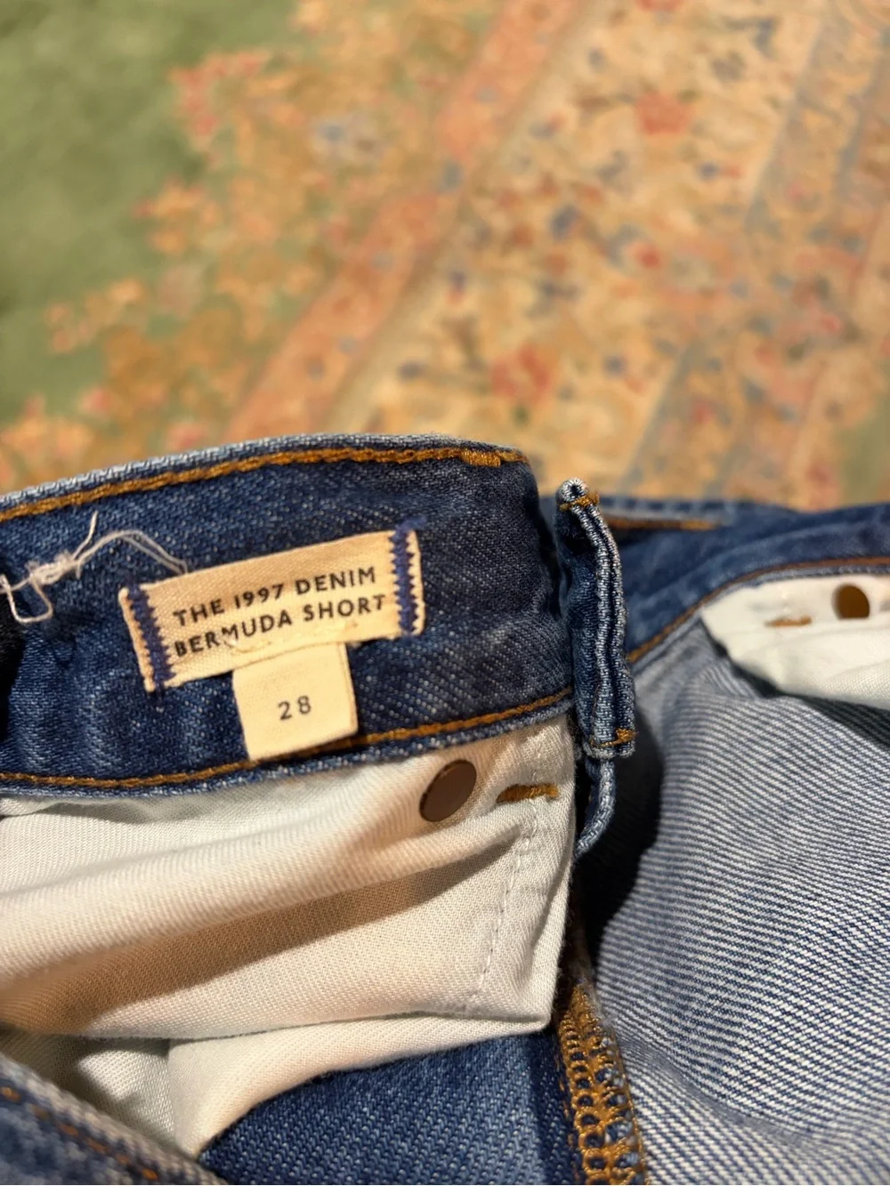 Madewell Blue Denim Bermuda Shorts — Classic 1997
